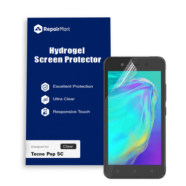 Tecno Pop 5C Compatible Premium Hydrogel Screen Protector With Full Coverage Ultra HD